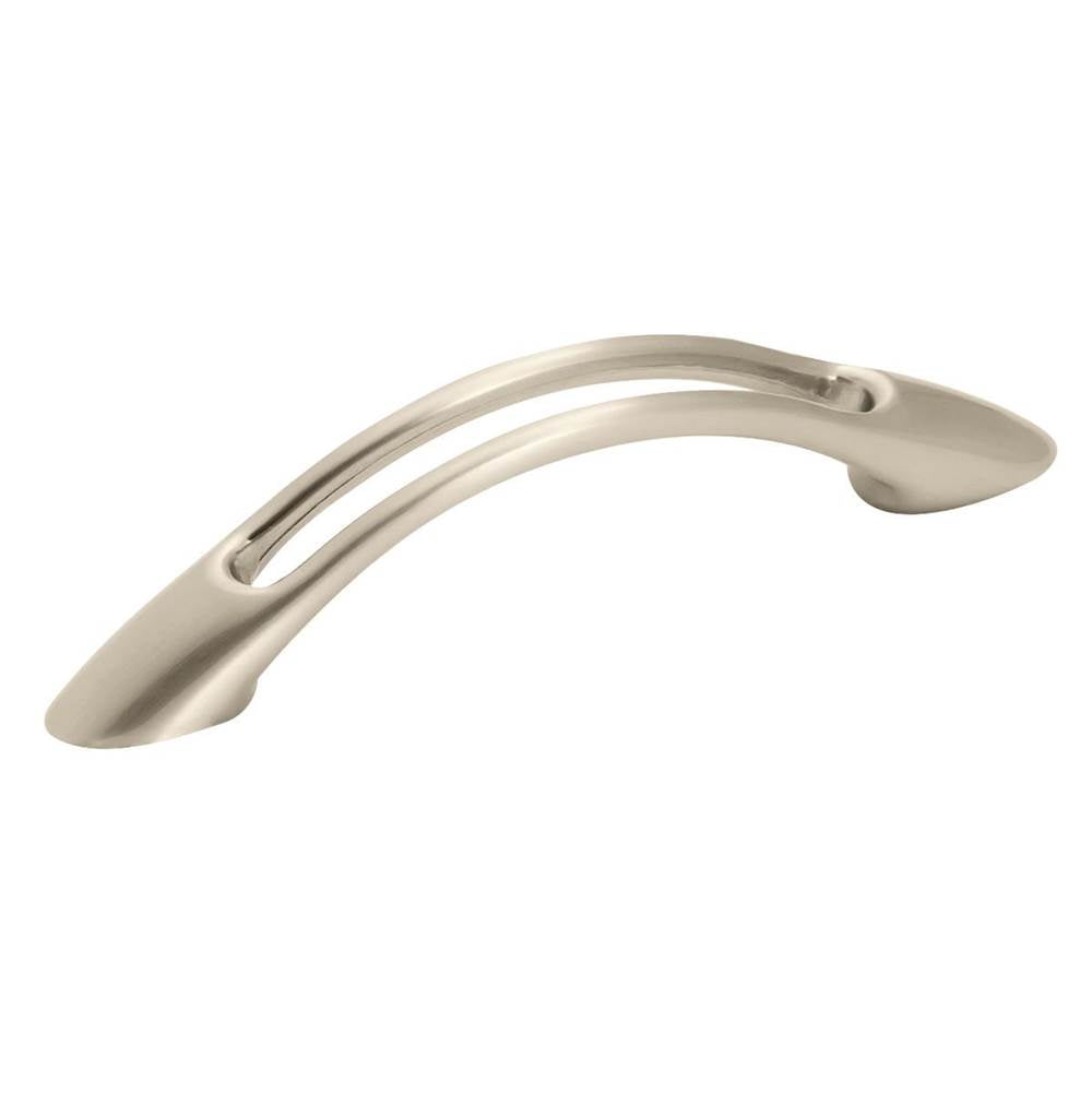 Amerock - Essential''Z 3 in (76 mm) Center-to-Center Satin Nickel Cabinet Pull - Satin Nickel