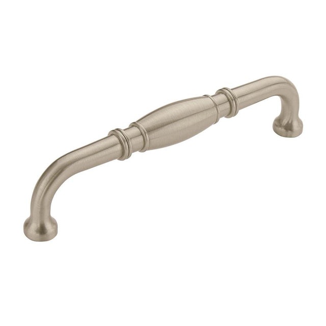 Amerock - Granby 6-5/16 in (160 mm) Center-to-Center Satin Nickel Cabinet Pull - Satin Nickel