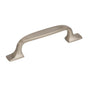 Amerock - Highland Ridge 3 in (76 mm) Center-to-Center Satin Nickel Cabinet Pull - Satin Nickel