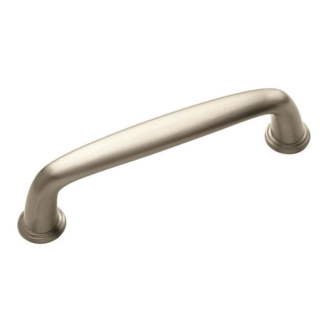 Amerock - Kane 3-3/4 in (96 mm) Center-to-Center Satin Nickel Cabinet Pull - Satin Nickel