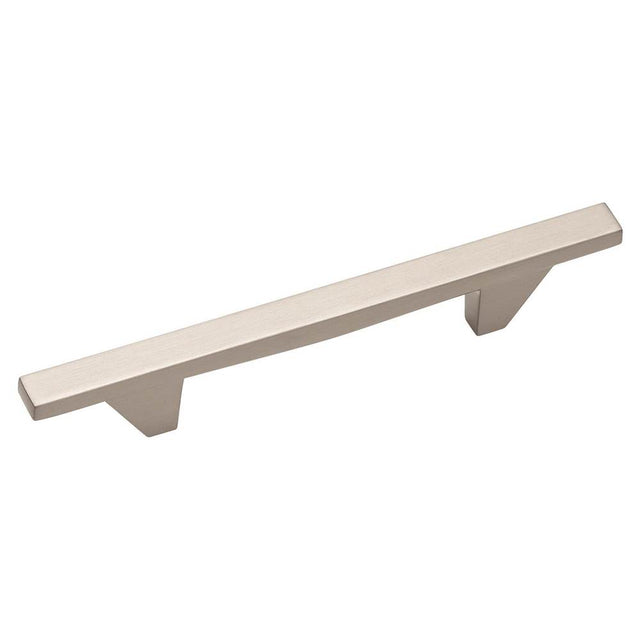 Amerock - Sleek 3-3/4 in (96 mm) Center-to-Center Satin Nickel Cabinet Pull - Satin Nickel