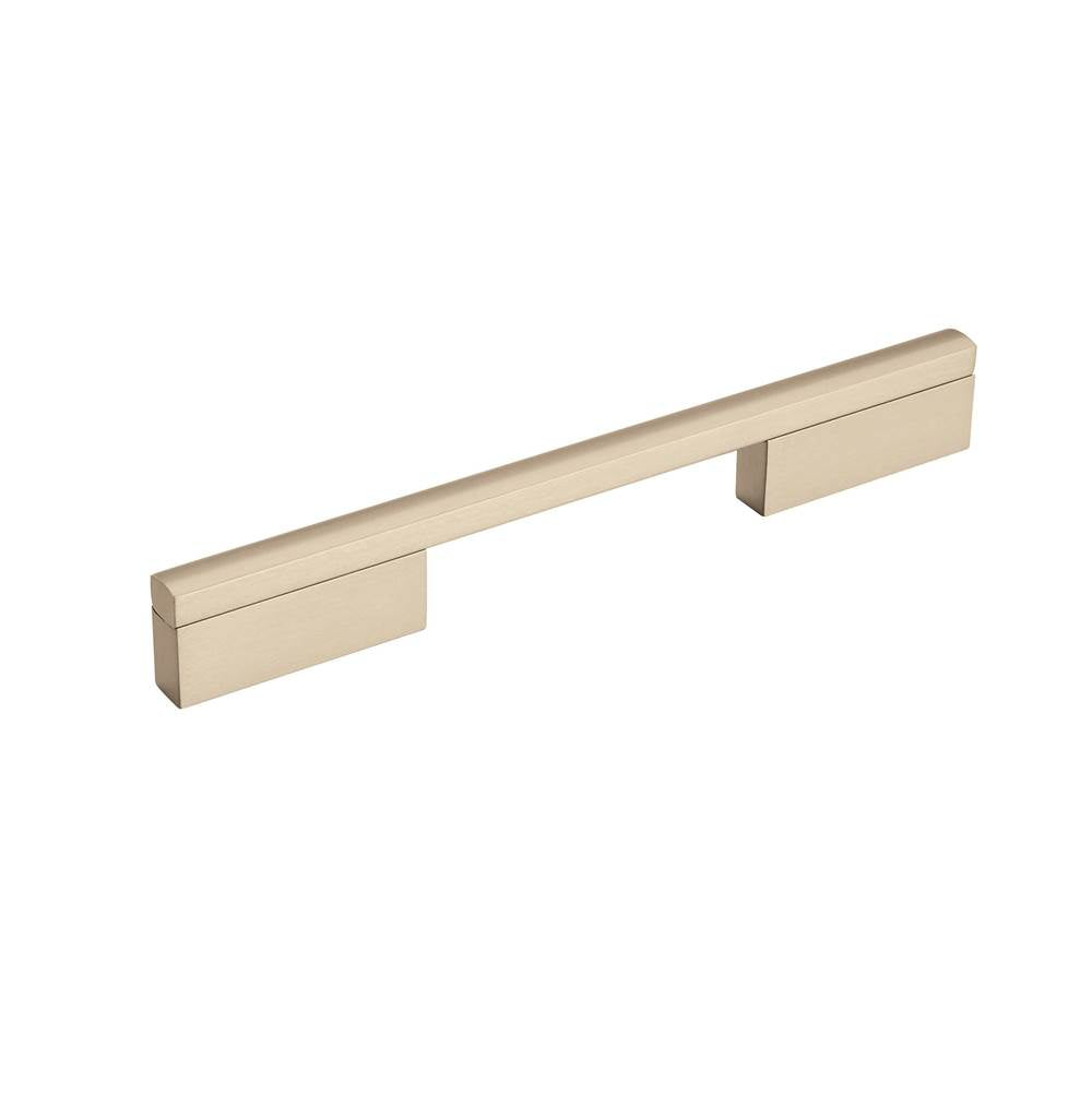 Amerock - Separa 6-5/16 in (160 mm) Center-to-Center Silver Champagne Cabinet Pull - Silver Champagne
