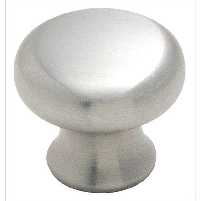 Amerock - Essential''Z Stainless Steel 1-1/4 in (32 mm) Diameter Stainless Steel Cabinet Knob - Stainless Steel