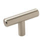Amerock - Bar Pulls 1-15/16 in (49 mm) Length Sterling Nickel Cabinet Knob - Sterling Nickel