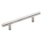 Amerock - Bar Pulls 3-3/4 in (96 mm) Center-to-Center Sterling Nickel Cabinet Pull - Sterling Nickel