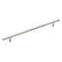 Amerock - Bar Pulls 10-1/16 in (256 mm) Center-to-Center Sterling Nickel Cabinet Pull - Sterling Nickel