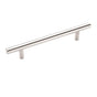 Amerock - Bar Pulls 5-1/16 in (128 mm) Center-to-Center Sterling Nickel Cabinet Pull - Sterling Nickel