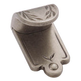Amerock - Nature''s Splendor 1-7/8 in (48 mm) Length Weathered Nickel Cabinet Finger Pull - Weathered Nickel
