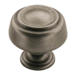 Amerock - Kane 1-5/8 in (41 mm) Diameter Weathered Nickel Cabinet Knob - Weathered Nickel
