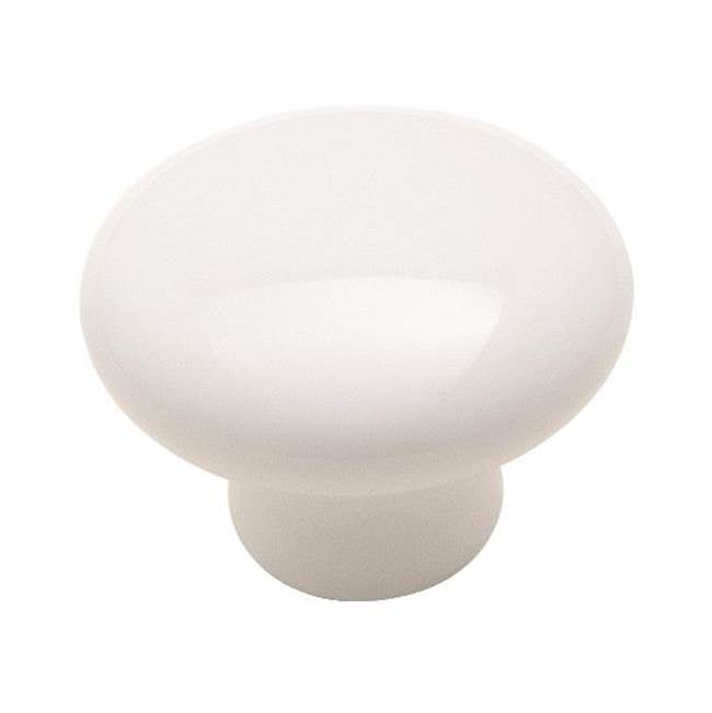 Amerock - Allison Value 1-1/4 in (32 mm) Diameter White Cabinet Knob - White