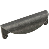 Amerock - Inspirations 3 in (76 mm) Center-to-Center Wrought Iron Dark Cabinet Cup Pull - Wrought Iron Dark