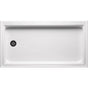 Americh - 60'' x 34'' End Drain Right DS Base w/Channel Drain - White - White