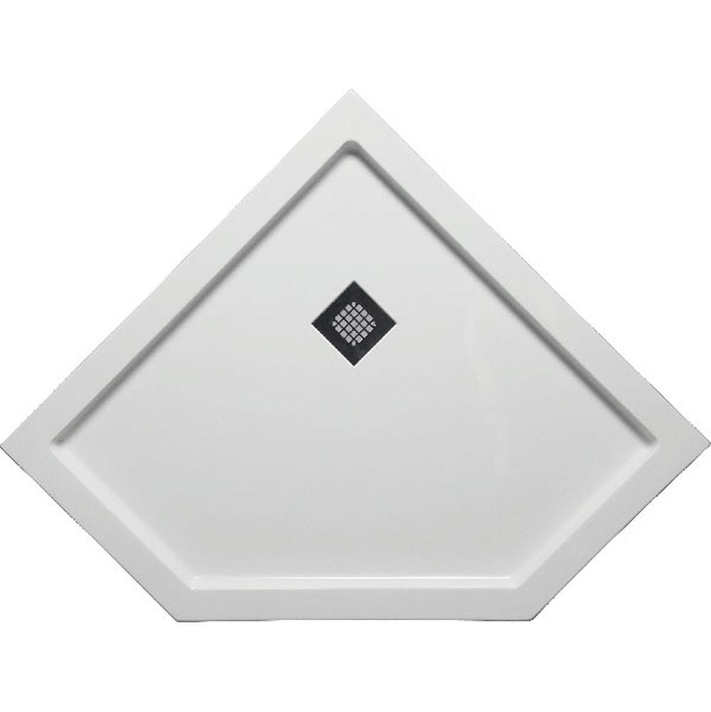 Americh - 38'' x 38'' Neo Angle DS Base w/Square Drain - White - White