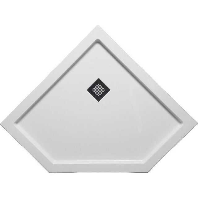 Americh - 38'' x 38'' Neo Angle DS Base w/Square Drain - White - White