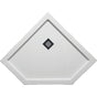 Americh - 38'' x 38'' Neo Angle DS Base w/Square Drain - White - White