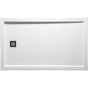 Americh - 60'' x 32'' End Drain Left DS Base w/Channel Drain - White - White