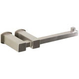 Artos - Loft Toilet Paper Holder SQU + Safire Escutcheon Brushed Nickel - Brushed Nickel