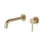 Artos - Round In-Wall Single Handle Lavatory Faucet Satin Brass