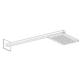 Artos - 8'' Shower Rainhead Wall Mount, Chrome - Chrome