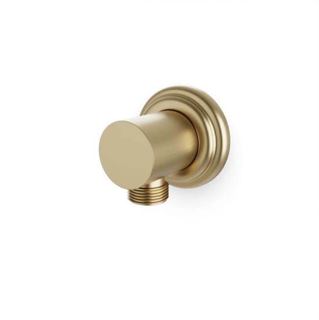 Artos - Shower Wall Outlet with Classic Escutcheon Satin Brass