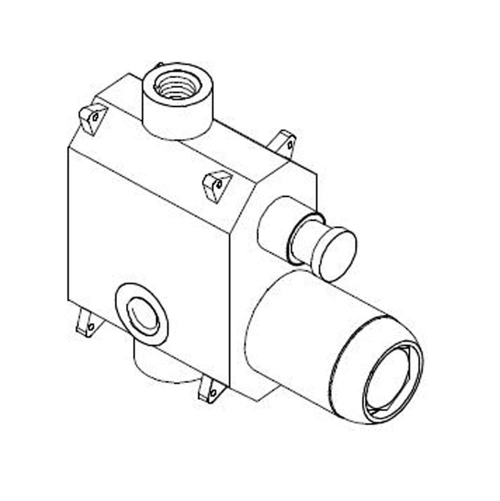 Artos - Pressure Balance Mixer with Diverter - Valve only Chrome - Chrome