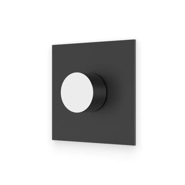 Artos - Square & Round Progressive Pressure Balance Mixer Trim Kit Chrome/Matte Black - Chrome With Black