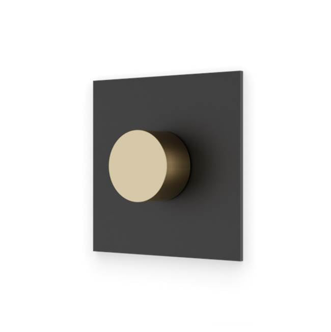 Artos - Square & Round Progressive Pressure Balance Mixer Trim Kit Satin Brass/Matte Black