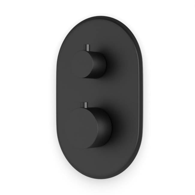 Artos - Classic Thermostat with 3-Way Diverter & Off Position Trim Kit Matte Black