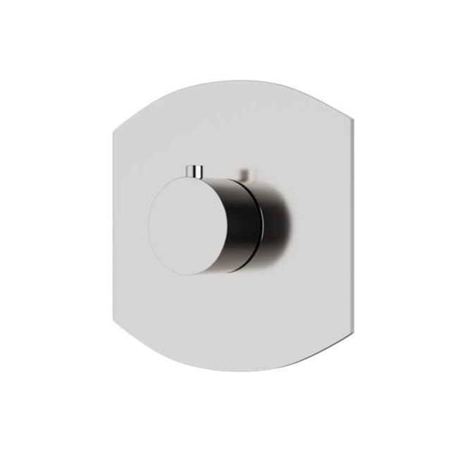 Artos - Transitional Thermostat Trim Kit with Round Handle Brushed Nickel