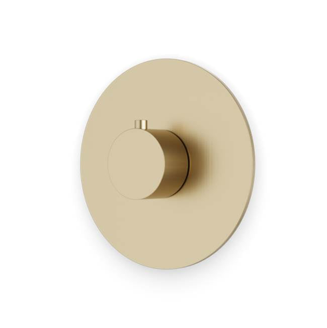 Artos - Round Thermostat Trim Kit Satin Brass