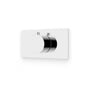 Artos - Square & Round Thermostat Trim Kit with Letterbox Plate Chrome - Chrome
