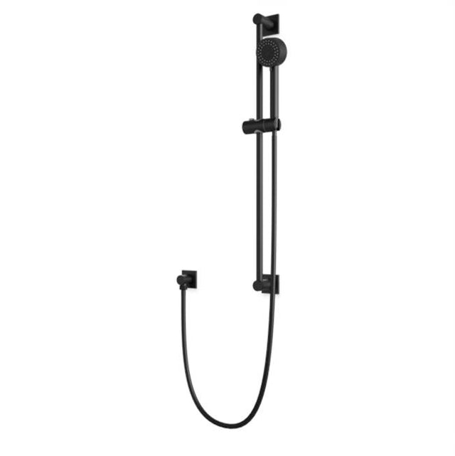 Artos - Square & Round Slidebar Kit with Separate Water Outlet and Multifunction Hand Shower Matte Black