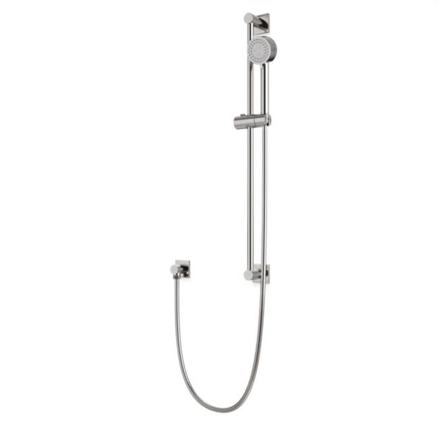 Artos - Square & Round Slidebar Kit with Separate Water Outlet and Multifunction Hand Shower Brushed Nickel