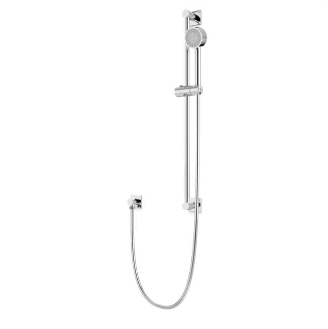 Artos - Square & Round Slidebar Kit with Separate Water Outlet and Multifunction Hand Shower Chrome