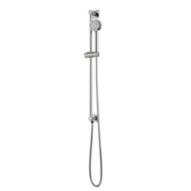 Artos - Square & Round Slidebar Kit with Integrated Water Outlet and Multifunction Hand Shower Brushed Nickel