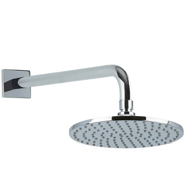 Artos - R+S 8'' Shower Rainhead Wall Mount, Black - Black