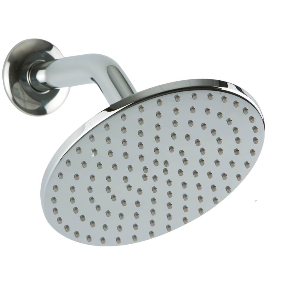 Artos - 6'' Shower Rainhead Wall Mount, Angled Arm, RND, Chrome - Chrome