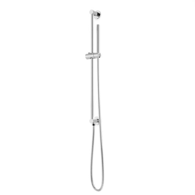 Artos - Round Slidebar Kit with Integrated Water Outlet and Hand Shower Chrome