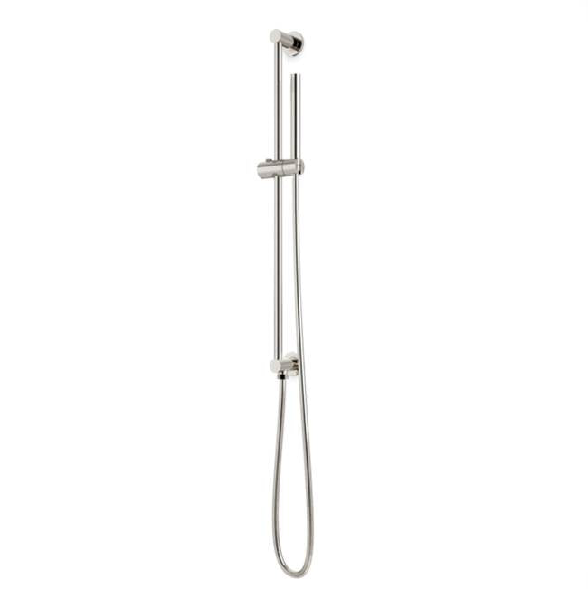 Artos - Round Slidebar Kit with Integrated Water Outlet and Hand Shower Polished Nickel