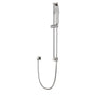 Artos - Square Slidebar Kit with Separate Water Outlet and Hand Shower Brushed Nickel