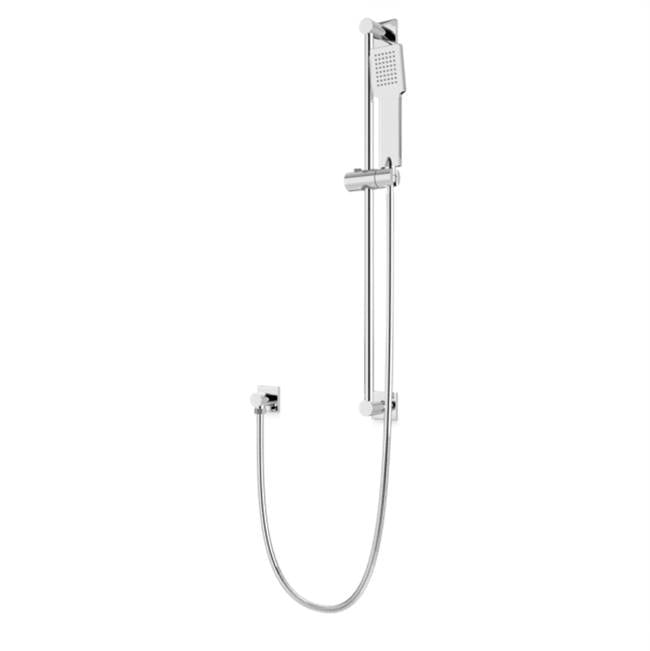 Artos - Square Slidebar Kit with Separate Water Outlet and Hand Shower Chrome