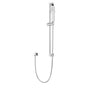 Artos - Square Slidebar Kit with Separate Water Outlet and Hand Shower Chrome
