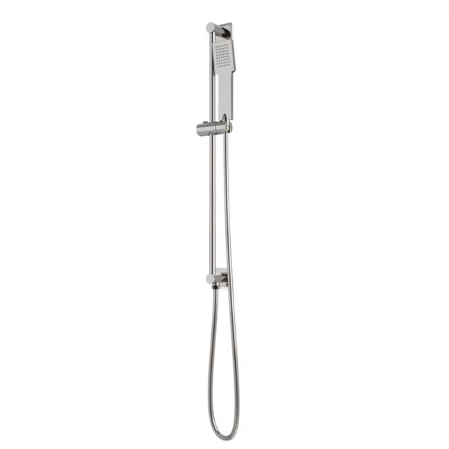 Artos - Square Slidebar Kit with Integrated Water Outlet and Hand Shower Brushed Nickel