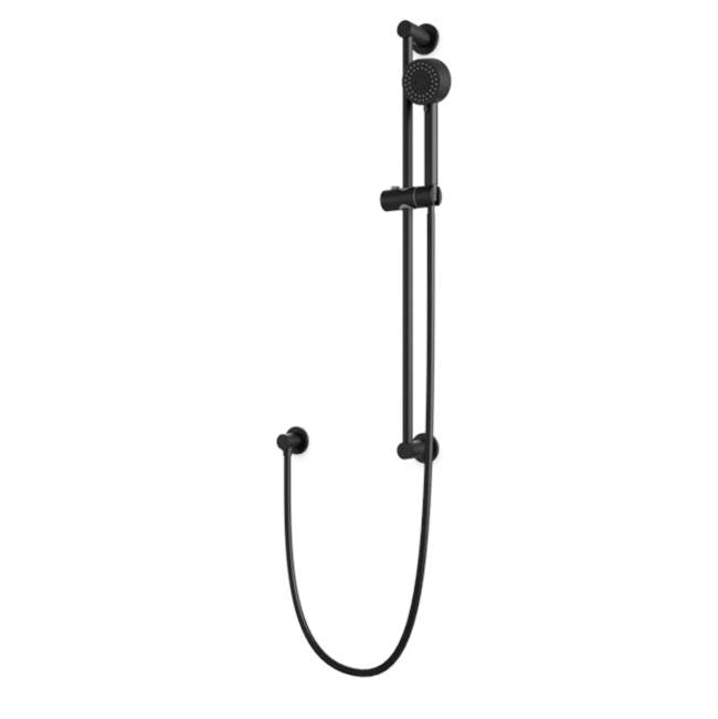 Artos - Round Slidebar Kit with Separate Water Outlet and Multifunction Hand Shower Matte Black
