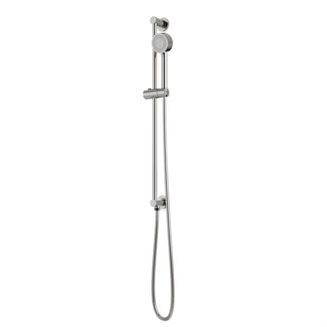 Artos - Round Slidebar Kit with Integrated Water Outlet and Multifunction Hand Shower Brushed Nickel