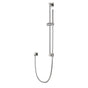 Artos - Square Slidebar Kit with Separate Water Outlet and Microphone Hand Shower Brushed Nickel