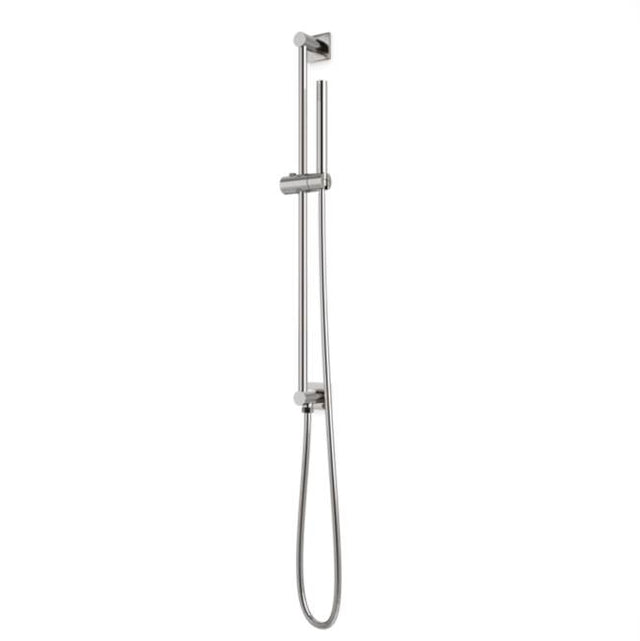 Artos - Square Slidebar Kit with Integrated Water Outlet and Microphone Hand Shower Brushed Nickel