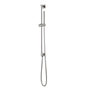 Artos - Square Slidebar Kit with Integrated Water Outlet and Microphone Hand Shower Brushed Nickel