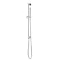 Artos - Square Slidebar Kit with Integrated Water Outlet and Microphone Hand Shower Chrome