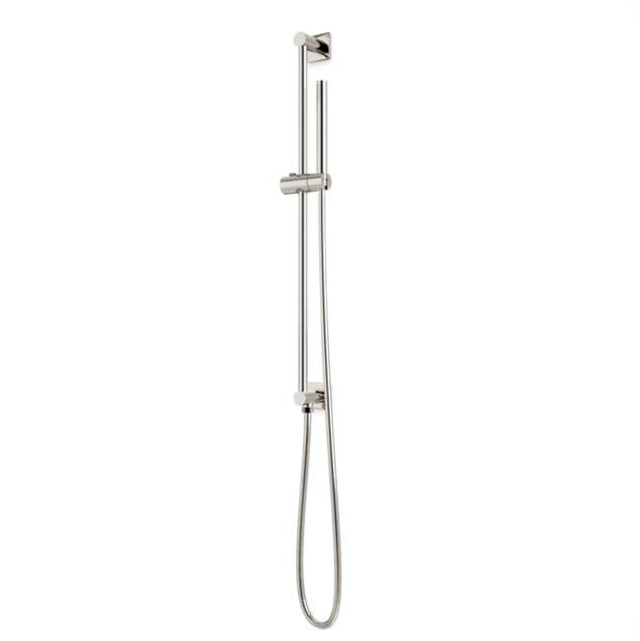 Artos - Square Slidebar Kit with Integrated Water Outlet and Microphone Hand Shower Polished Nickel